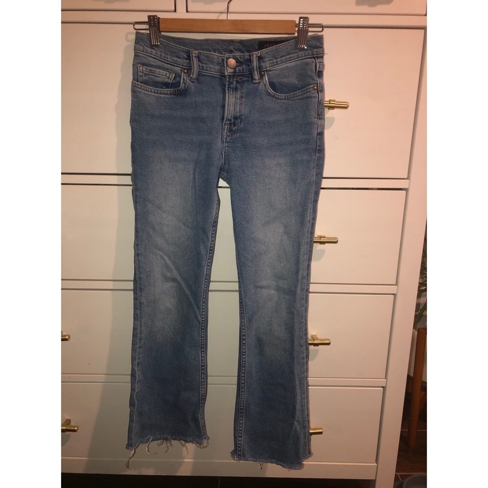 Allsaints Cropped Bootleg Flare Jeans